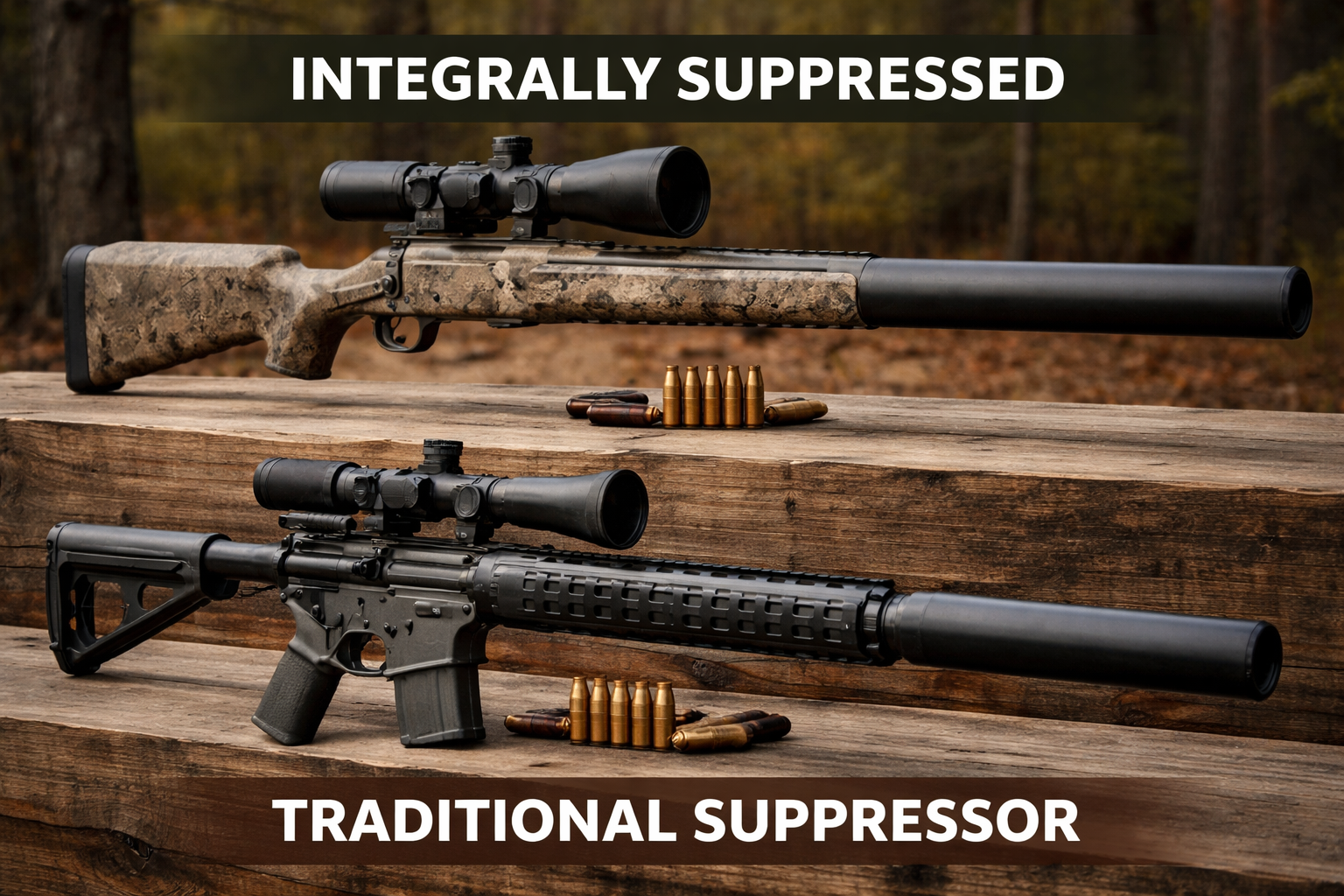 Integrally Suppressed Firearms Vs. Traditional Suppressor Setups