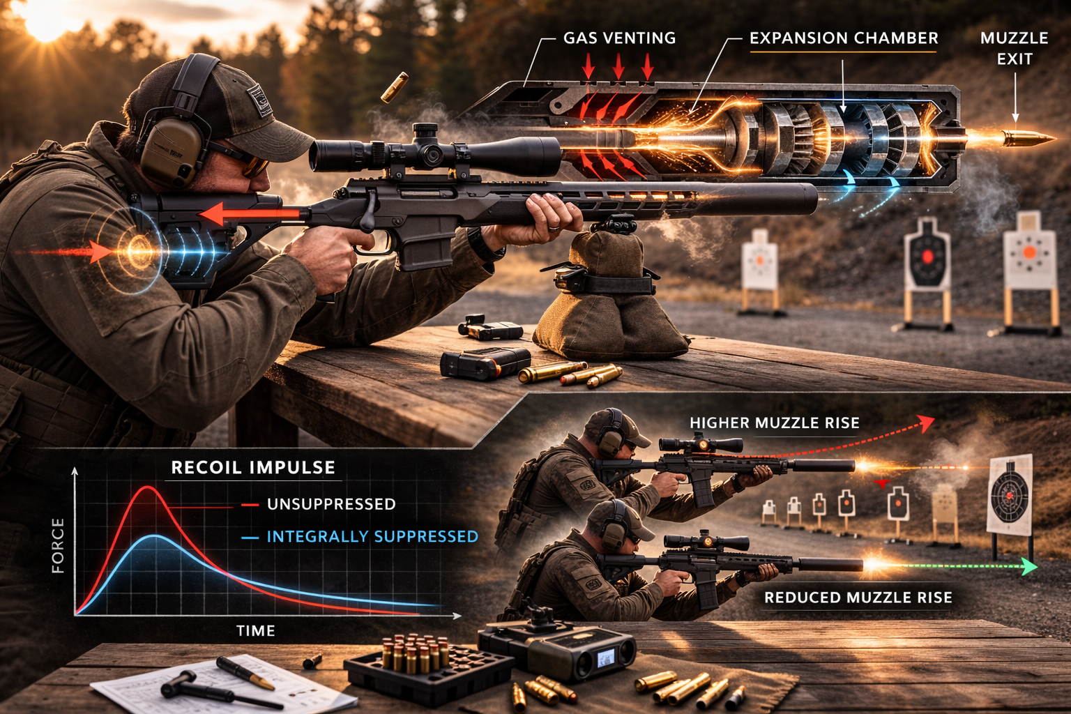 How Integrally Suppressed Firearms Reduce Recoil And Muzzle Rise